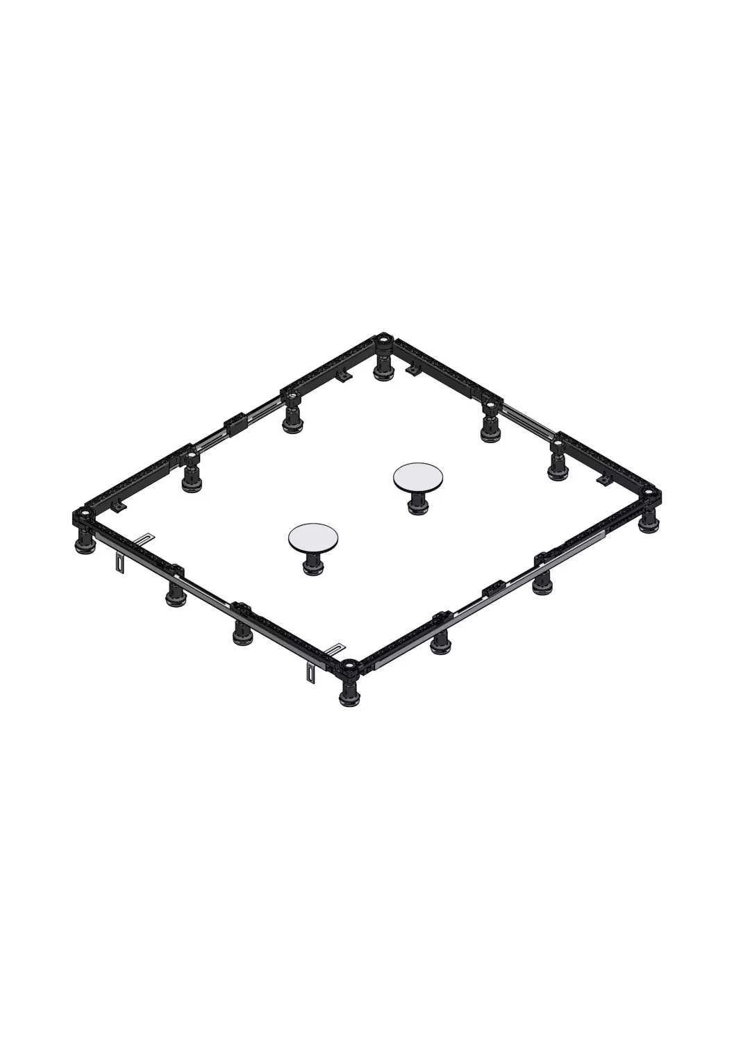 mabo Sanitec GmbH Montagerahmen für Duschwannen bis 125 cm
