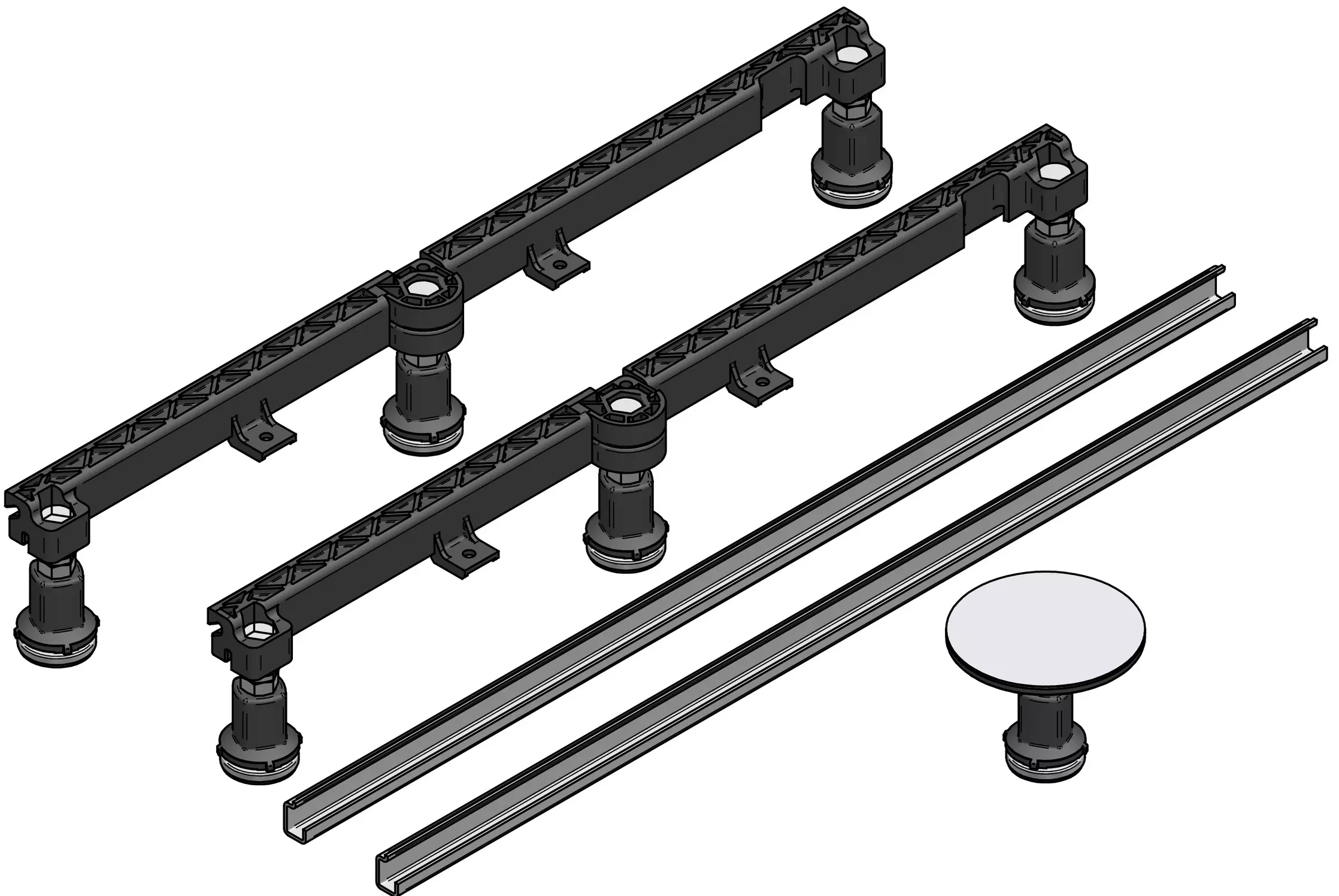 mabo Sanitec GmbH Erweiterungs-Set für Duschwannen bis 125 × 200 cm