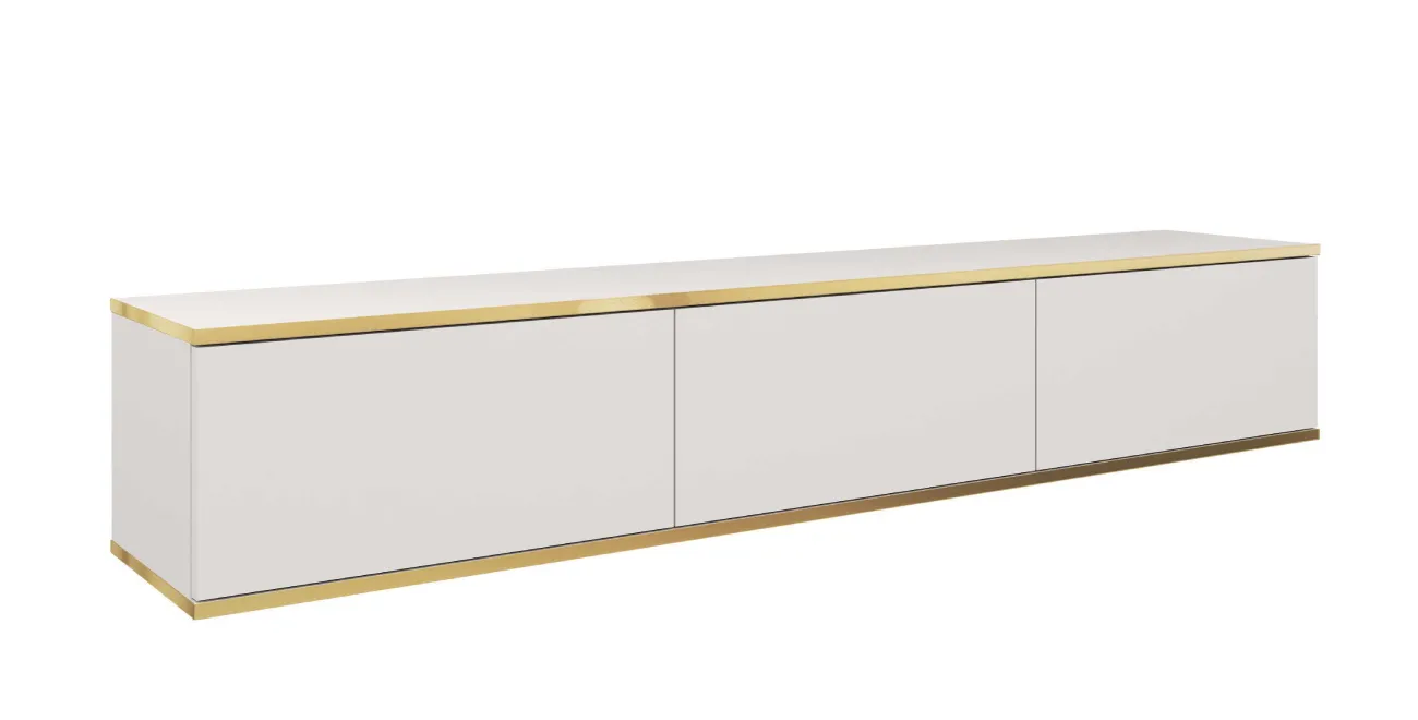 RTV Schrank Oro 175x30x32 Weiß