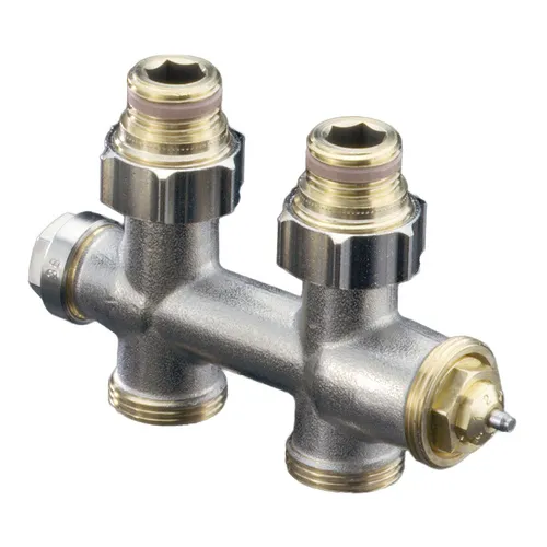 Oventrop Anschlussgarnitur Durchgangsform „Multiblock T“