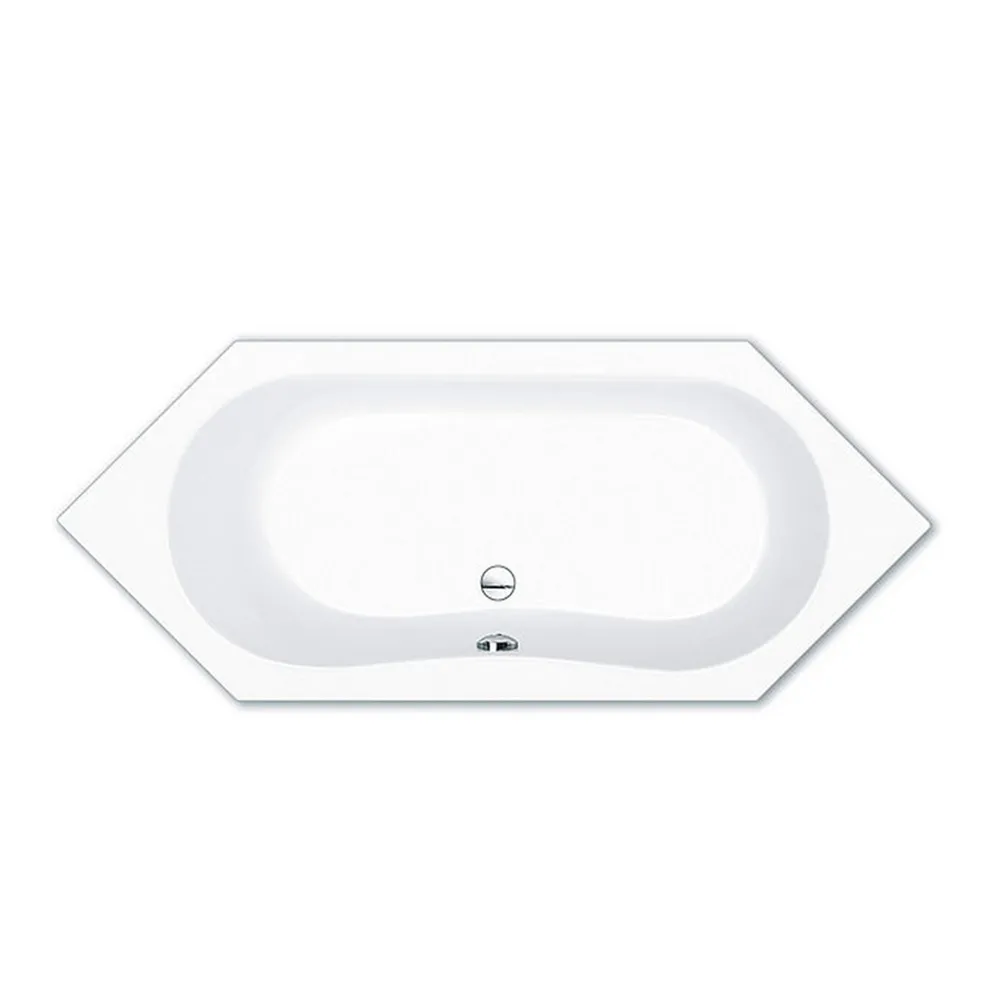 repaBAD Badewanne „Alicante“ sechseck 1900 × 800 mm in Weiß