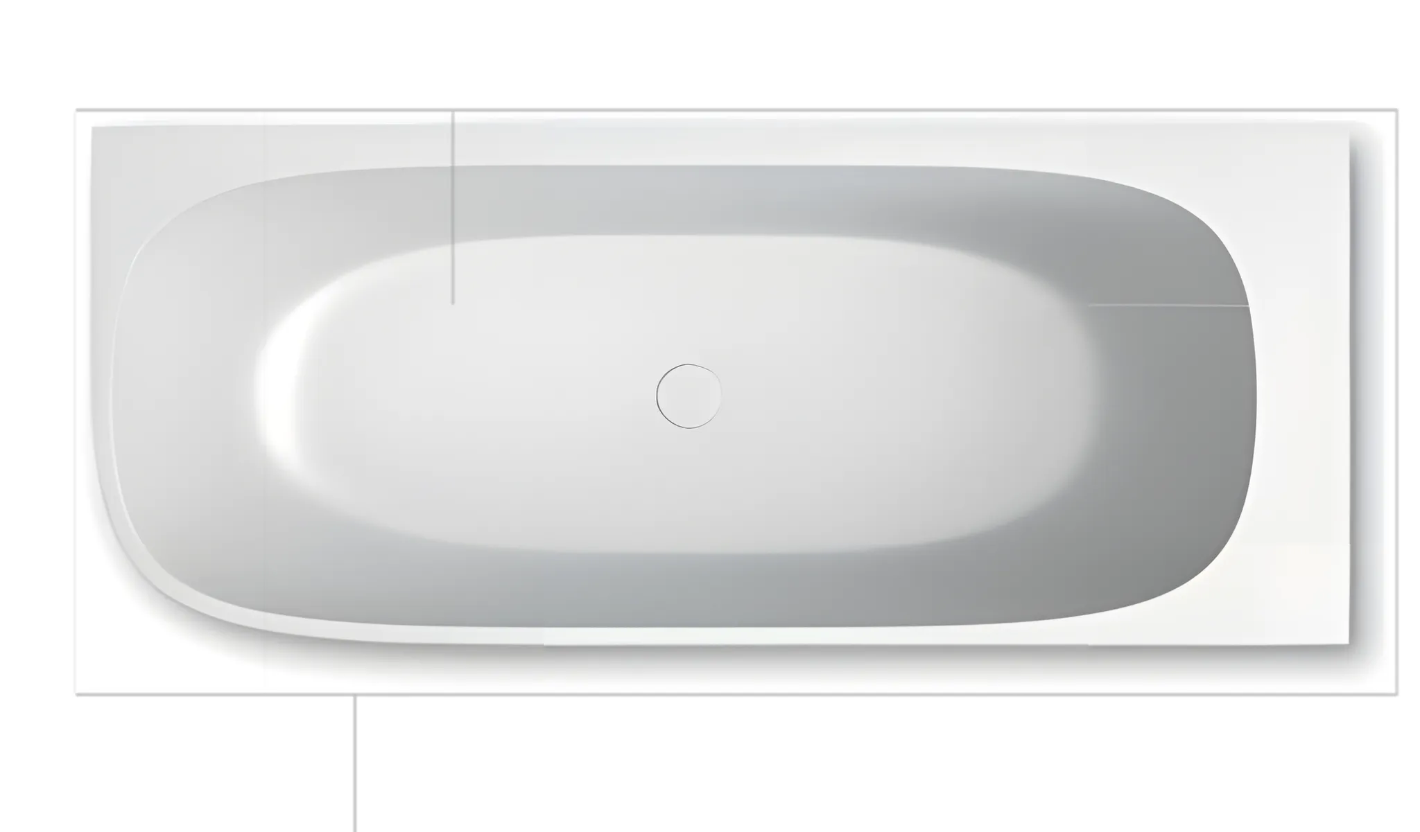 repaBAD Badewanne „Venice F“ 1700 × 700 mm in Arctic White
