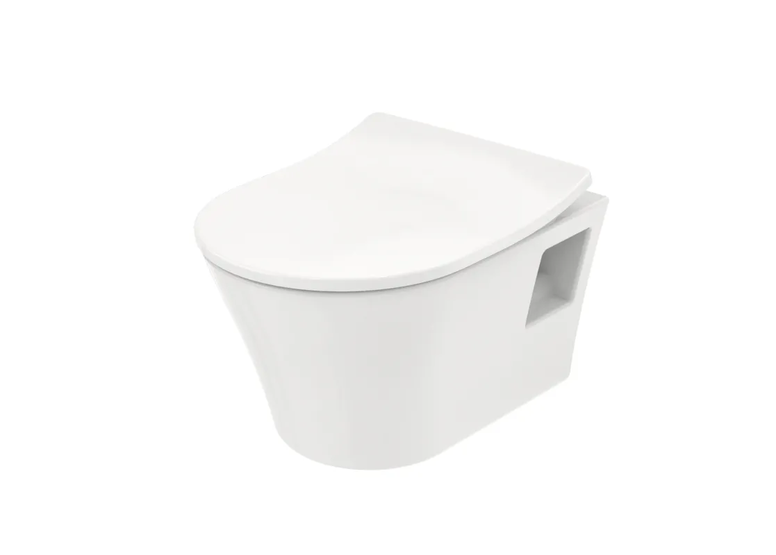 Toto Wand-Tiefspül-WC wandhängend, randlos „ES“ 394 × 530 × 338 mm in weiß