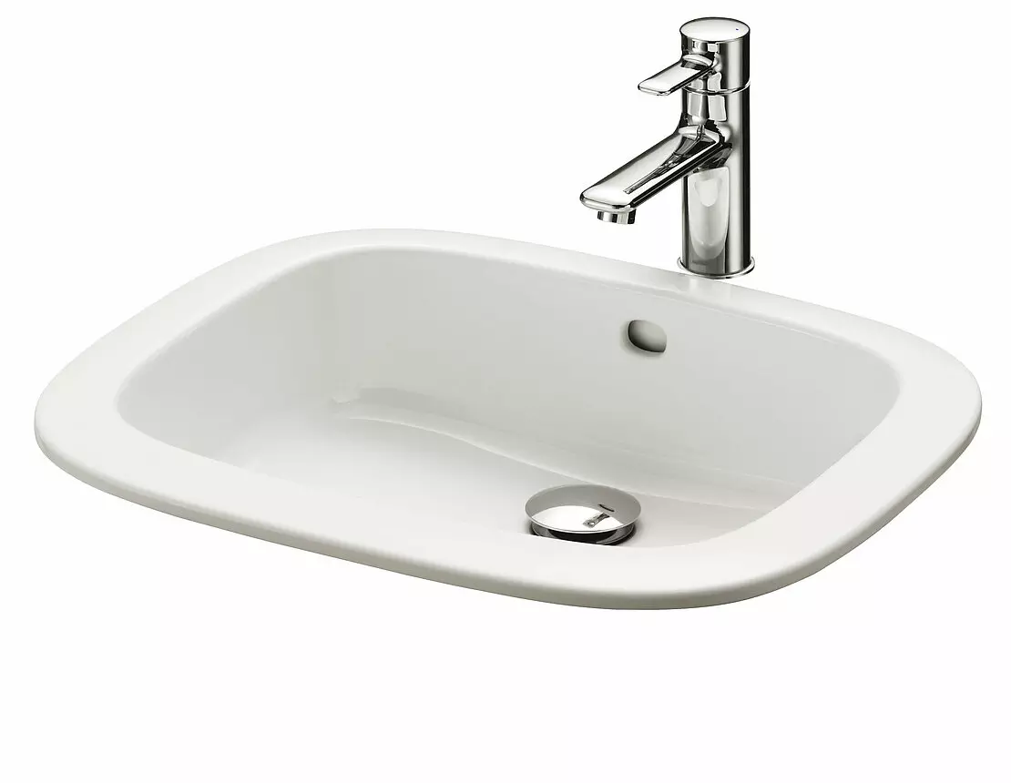 Toto Einbauwaschtisch „NC“ 530 × 450 × 177 mm in weiß