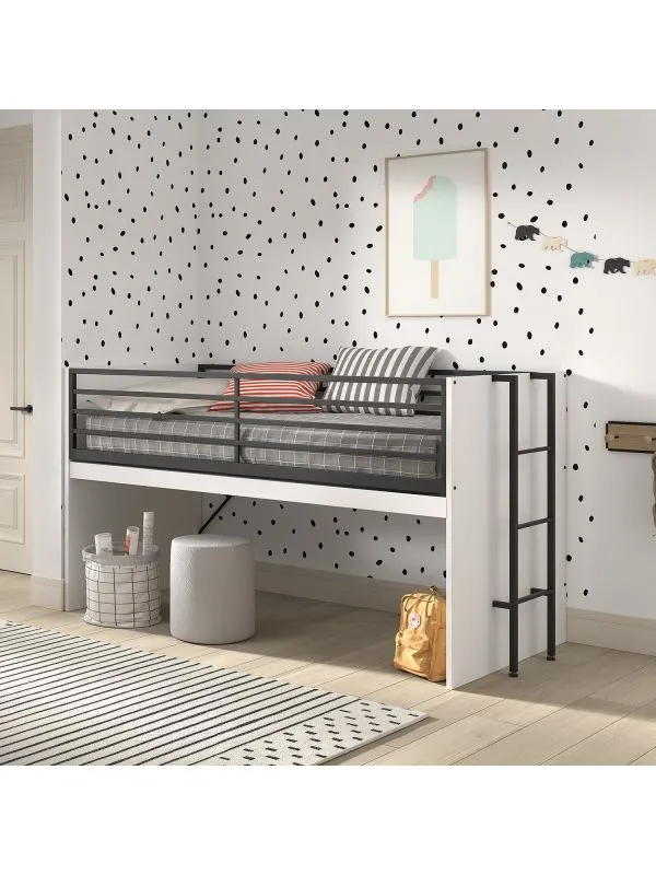 Vipack Sam Halbhochbett - Weiß