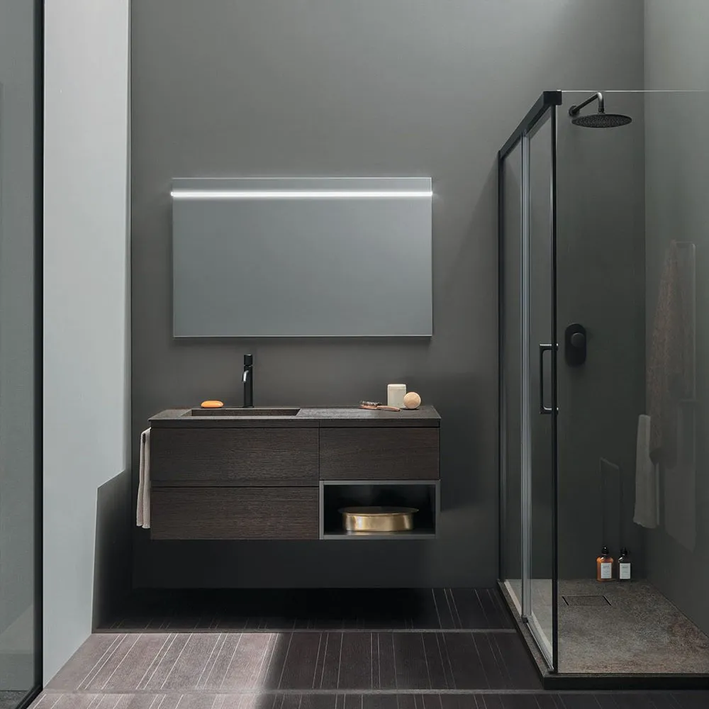 ARBI STREET 06 WAND-WASCHTISCHUNTERSCHRANK 2 SCHUBLADEN MIT SPIEGEL