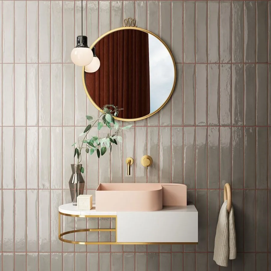 FAETANO FLIESEN FRAMMENTI GRIGIO BRICK LUX 7,5X40