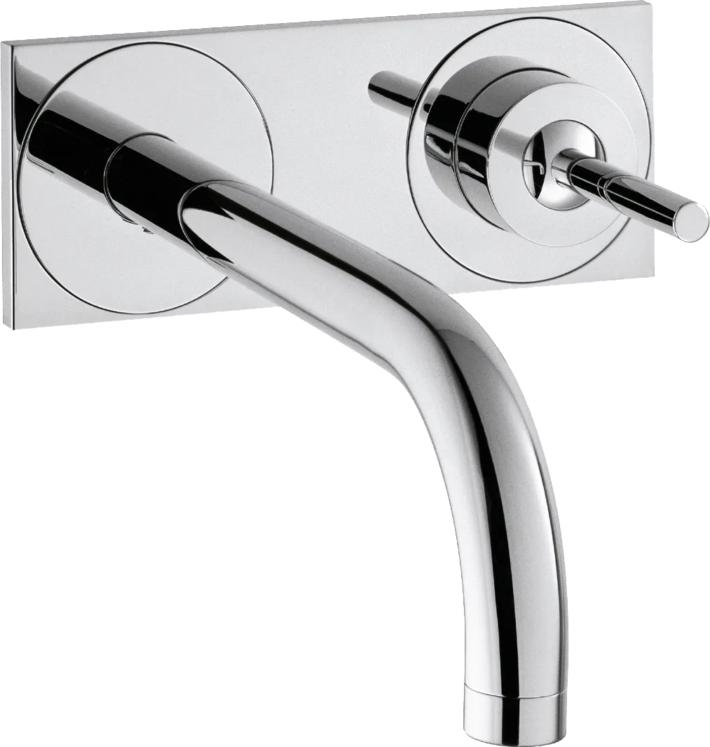 Waschtischmischer UP Axor Uno chrom mit Auslauf 220mm und Platte