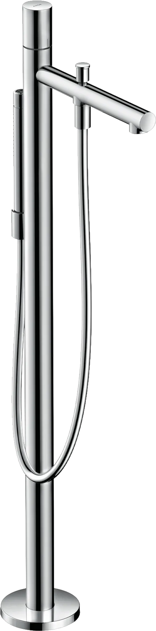 Wannenmischer Axor Uno Fertigset Zerogriff zur Bodenmontage chrom