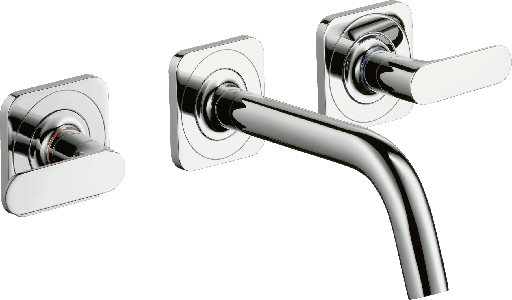 3-Loch Waschtischarm.UP Axor Citterio M chrom kurzer Ausl.m.Hebelgr.