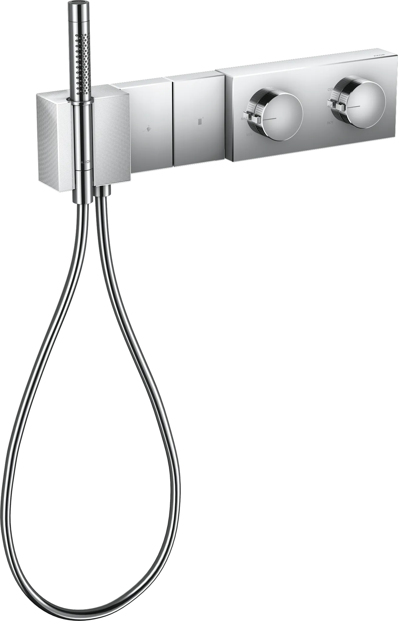 Thermostatmodul Unterputz Select Axor Edge F-Set 2 Verbr.Diamantschliff chrom