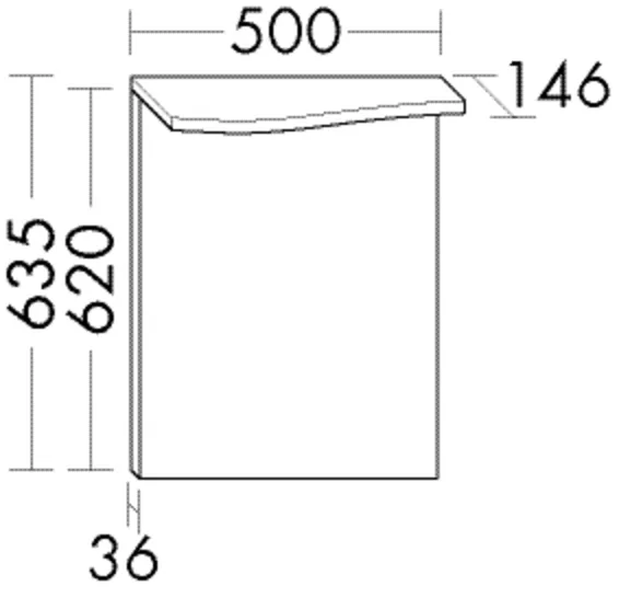 burgbad Spiegel „Sinea3.0“ 500 × 615 mm