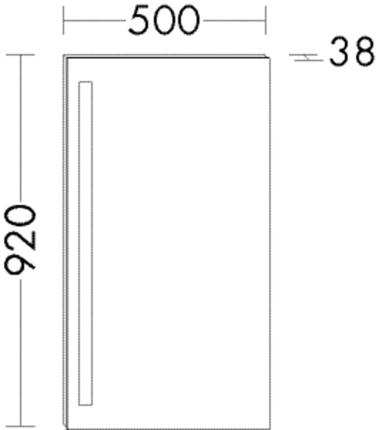 burgbad Spiegel „rc40Solitaire“ 500 × 920 mm