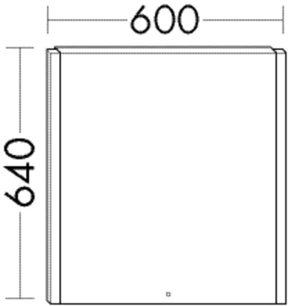burgbad Spiegel „bel“ 600 × 640 mm