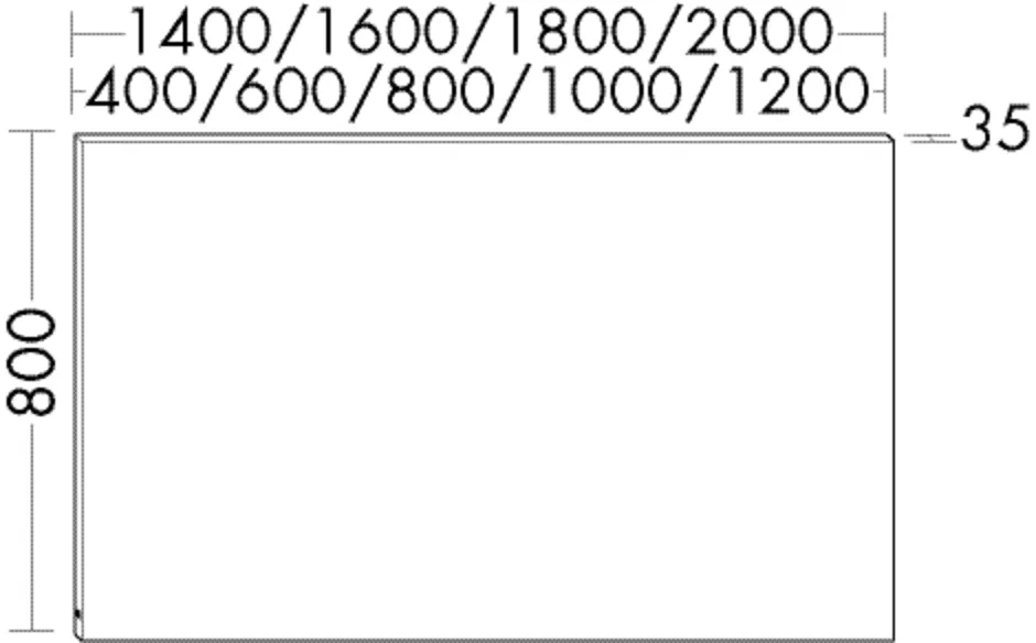 burgbad Spiegel „Sys30“ 1200 × 800 mm