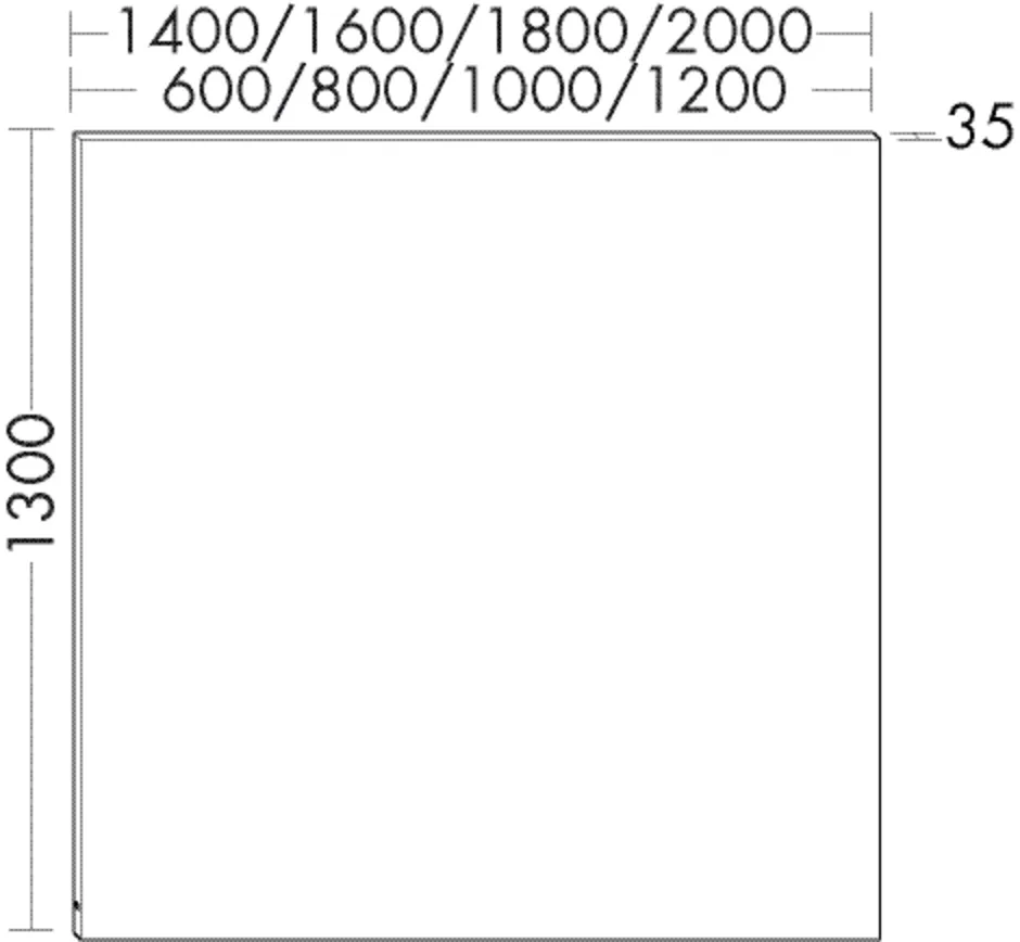 burgbad Spiegel „Sys30“ 1000 × 1300 mm