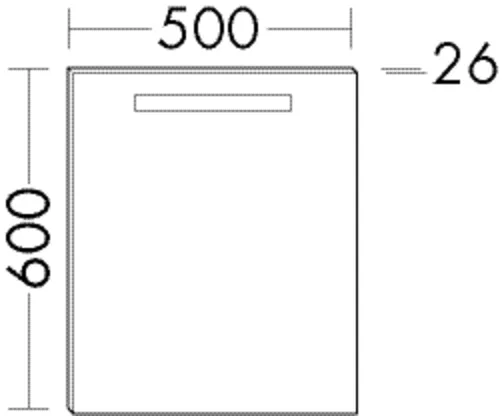 burgbad Spiegel „Sys30“ 500 × 600 mm