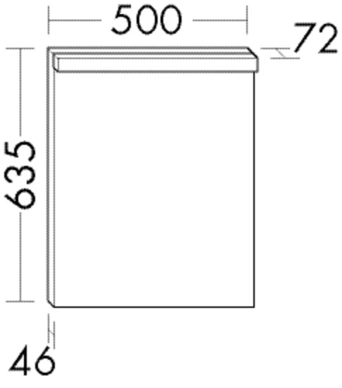 burgbad Spiegel „Orell“ 500 × 635 mm