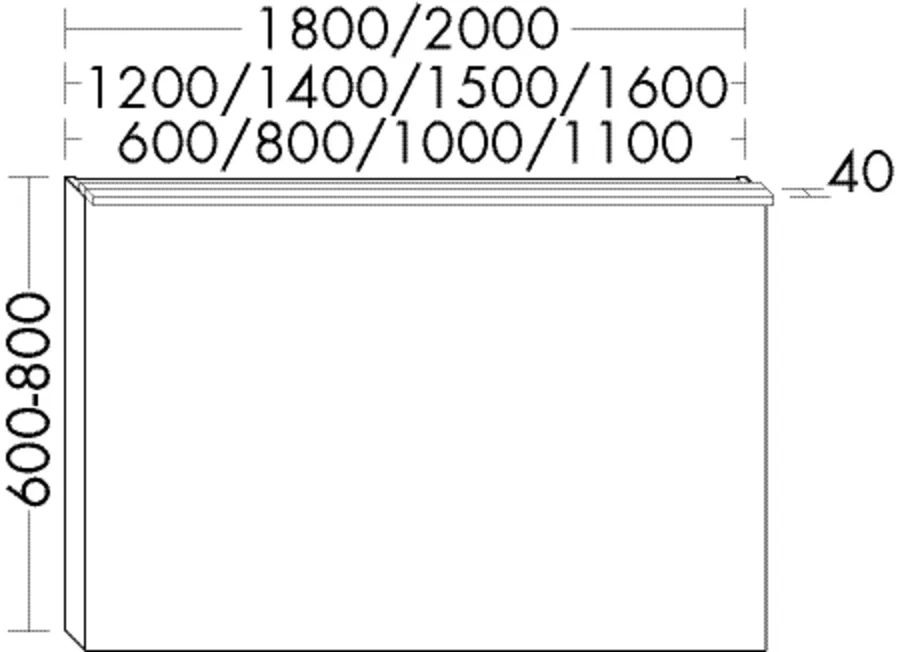 burgbad Spiegel „rc40Solitaire“ 1100 × 800 mm