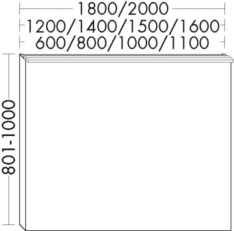 burgbad Spiegel „rc40Solitaire“ 1000 × 1000 mm