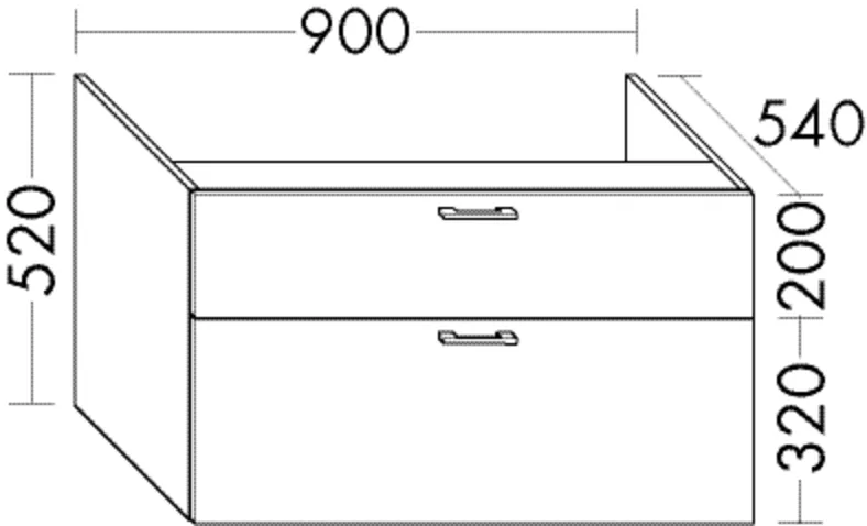 burgbad Hochschrank „Sys30“ 940 × 520 × 580 mm in Weiß Matt
