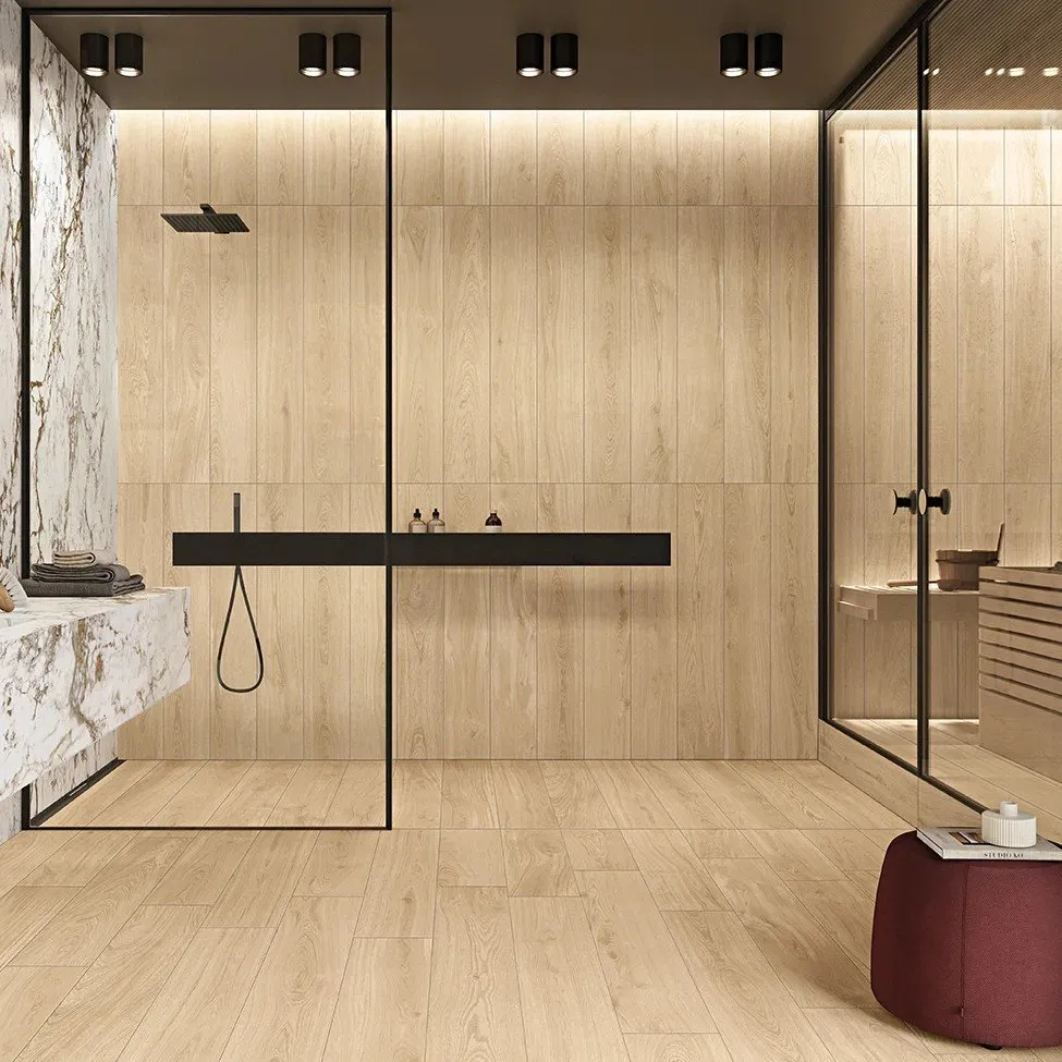 KEOPE FLIESEN LINEO SAND NATURAL R9 REKTIFIZIERT 20X120