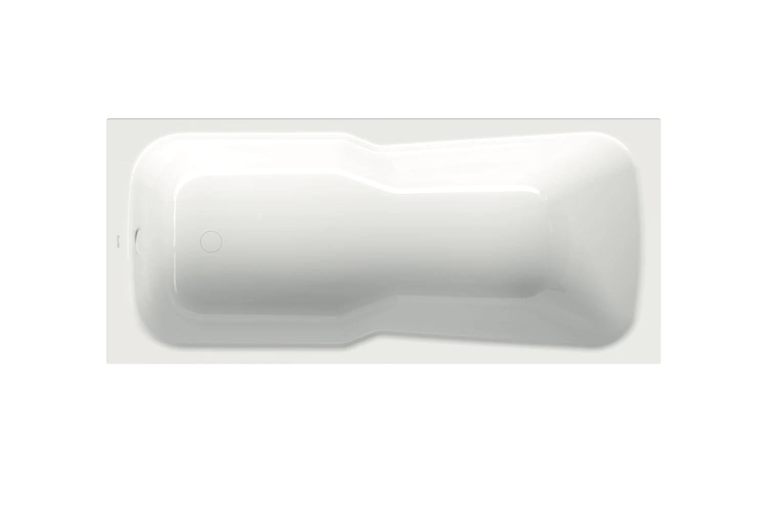 Bette Badewanne „BetteSet“ rechteck 150 × 75 cm, mit Überlauf in Weiß