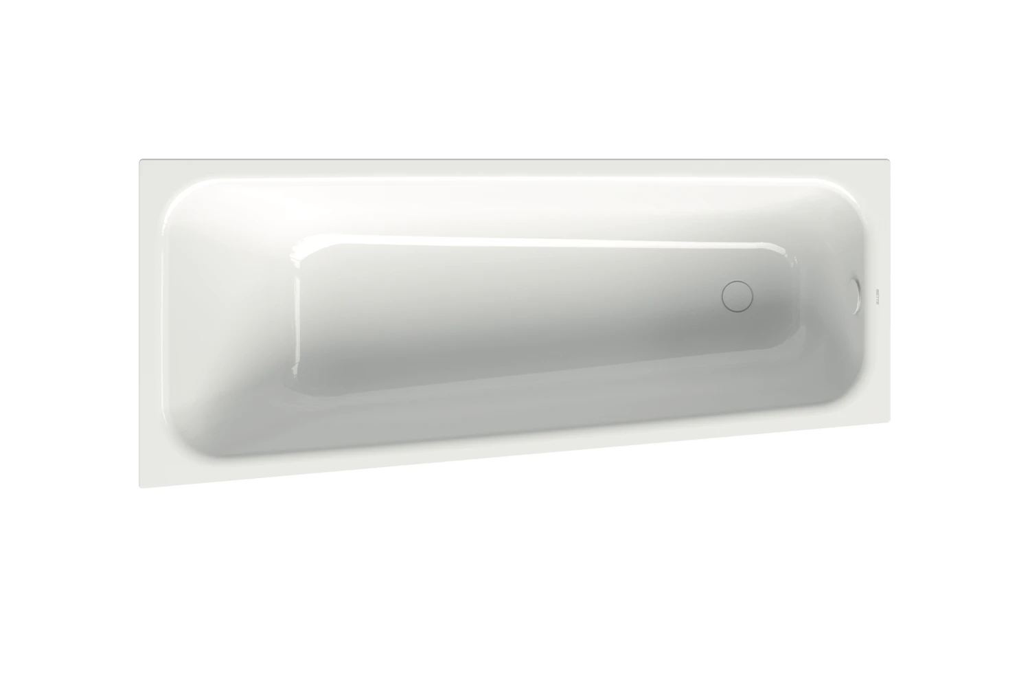 Bette Badewanne „BetteSpace“ sonderform 170 × 75 cm in Weiß, mit Überlauf