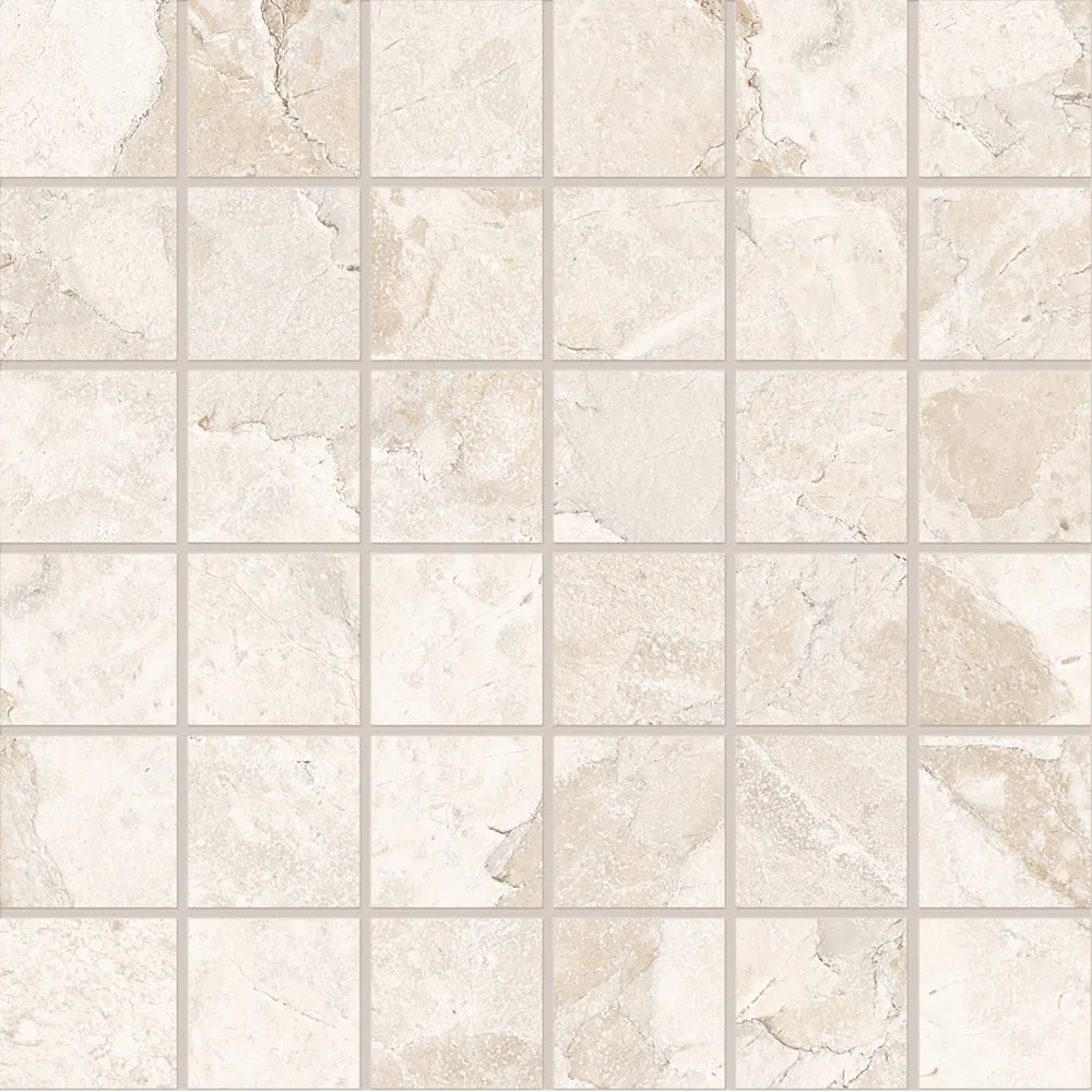 ERGON FLIESEN MATERA STONE MOSAIK WHITE SILKTECH 30X30