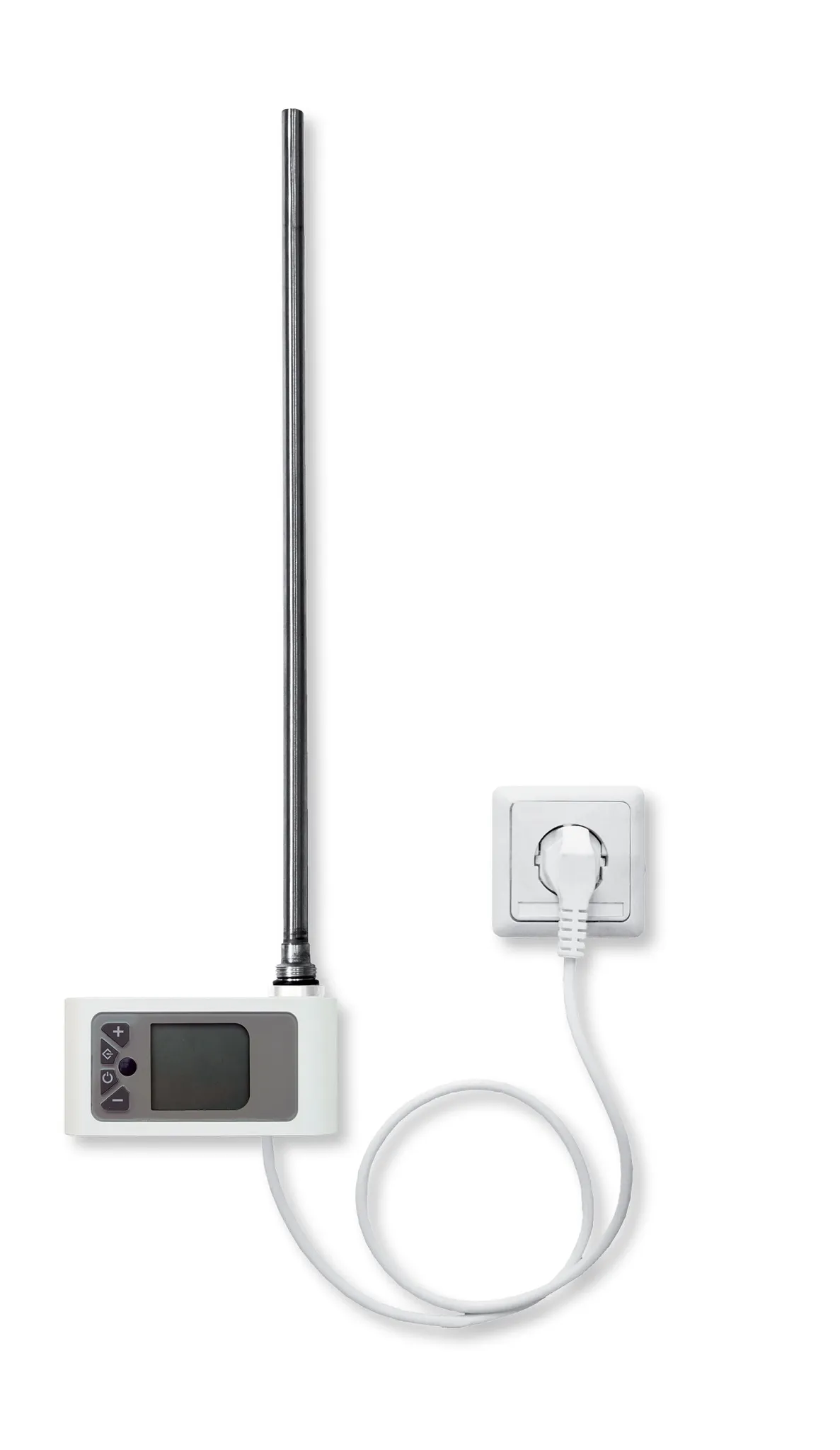 Heizstab Serie P Ausführung Trend D, Uhrenraumthermostat weiss, 230 V, 400 W