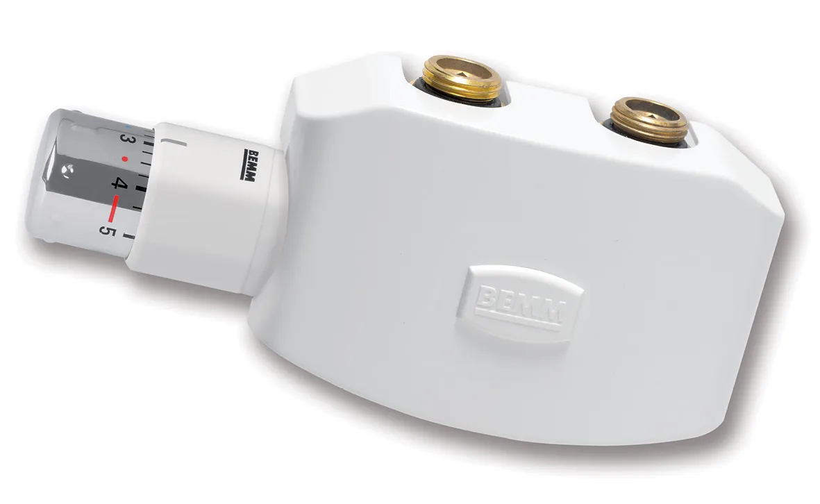 M-Ventil Softline DN15x50mm, DForm, mit Thermit Puro, Perlweiß