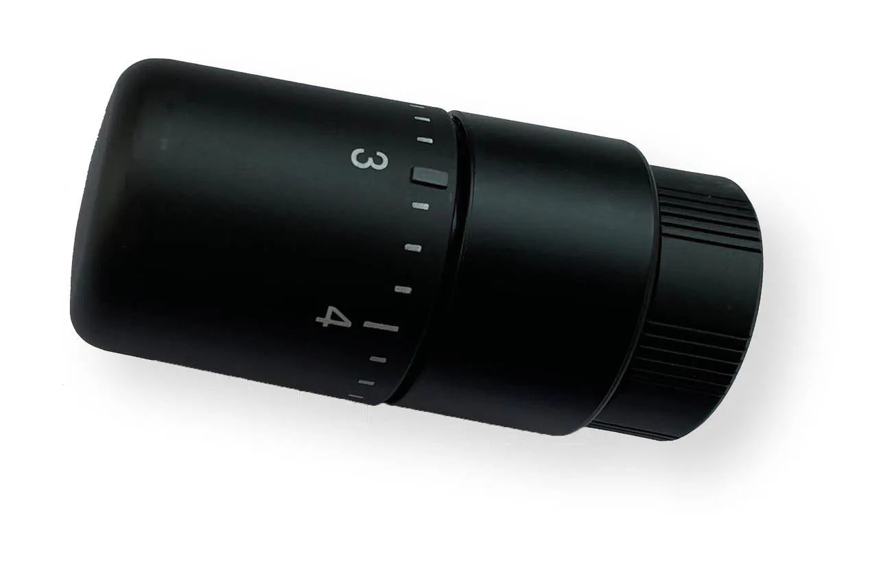 Thermostat Testa, M30x1,5, Schwarz samtmatt