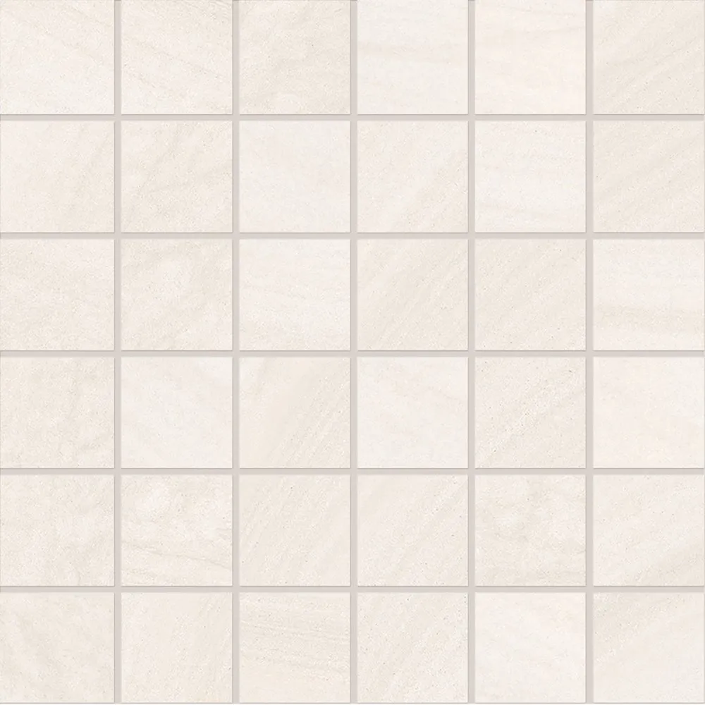 PROVENZA FLIESEN VARANA STONE MOSAIK CROSS CUT WHITE SILKTECH 30X30