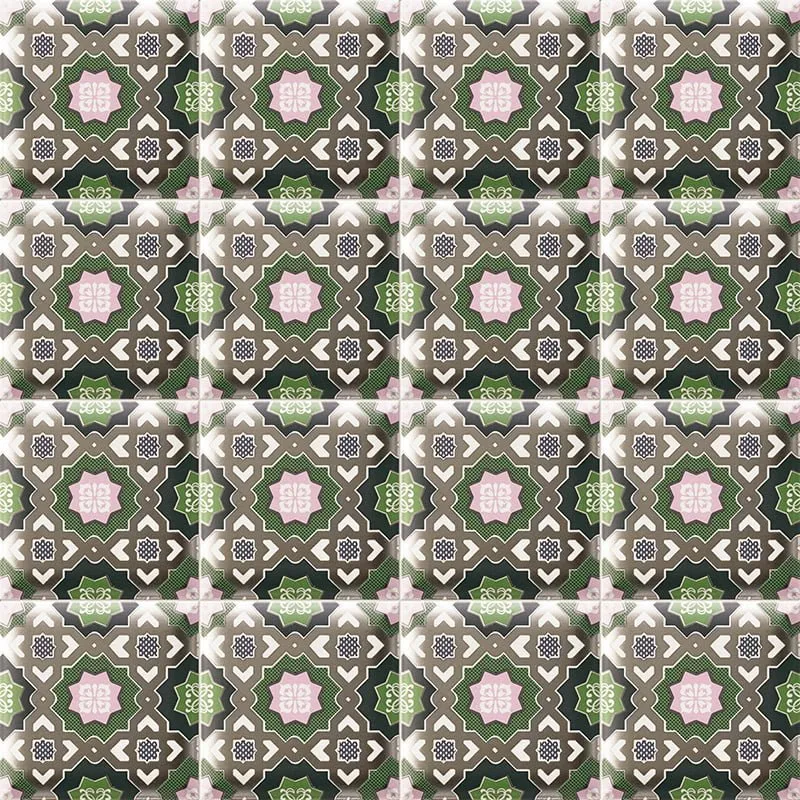 MAINZU FLIESEN HD EFFECTS DECOR NILO GREEN METALLEFFEKT 15X15