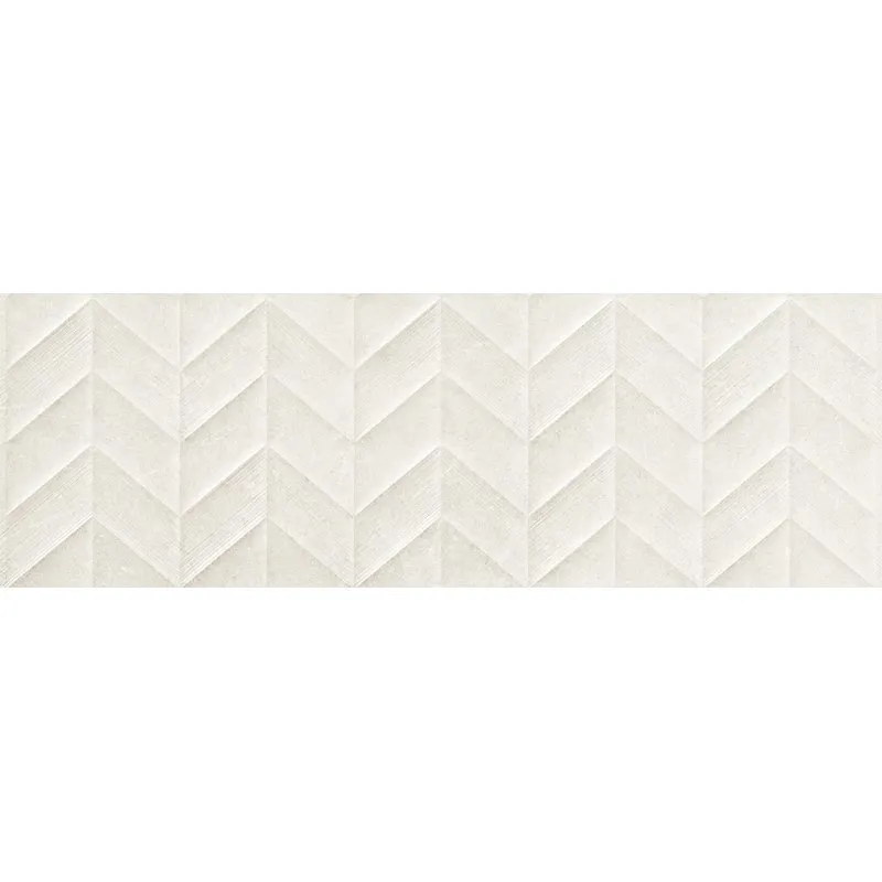 MARAZZI FLIESEN DOVER STRUTTURA SPIKE 3D WHITE NATURAL REKTIFIZIERT 30X90