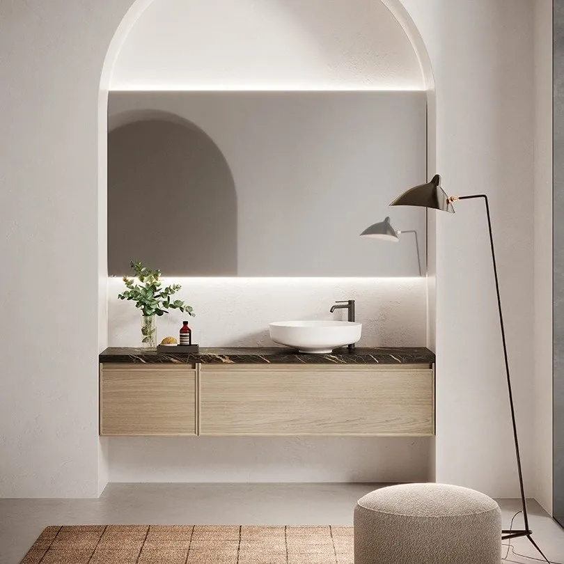 ARTESI HERITAGE ST07 UNTERSCHRANK 1 SCHUBLADE, STEINZEUGPLATTE UND WASCHBECKEN