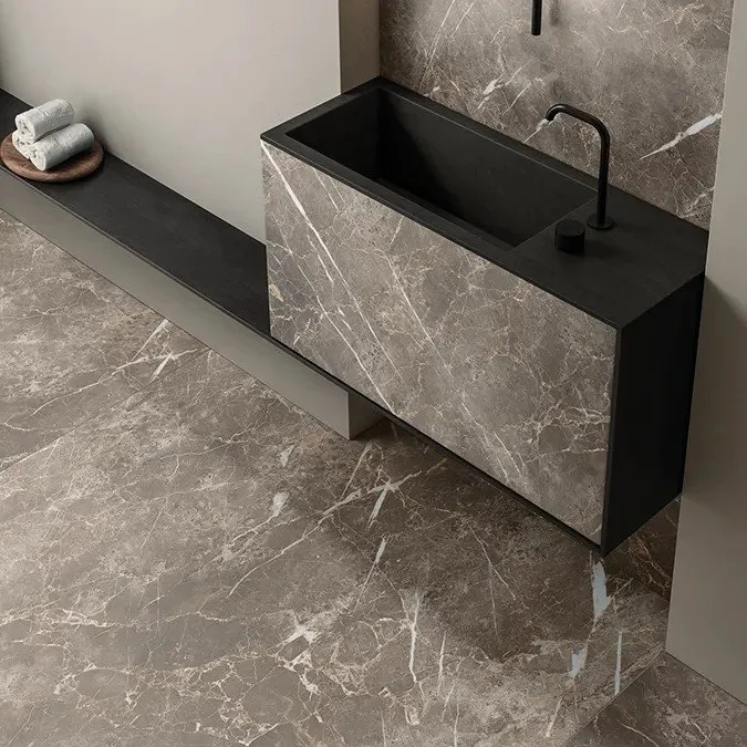 KEOPE FLIESEN ELEMENTS LUX PERSIAN GREY SILKY REKTIFIZIERT 120X120