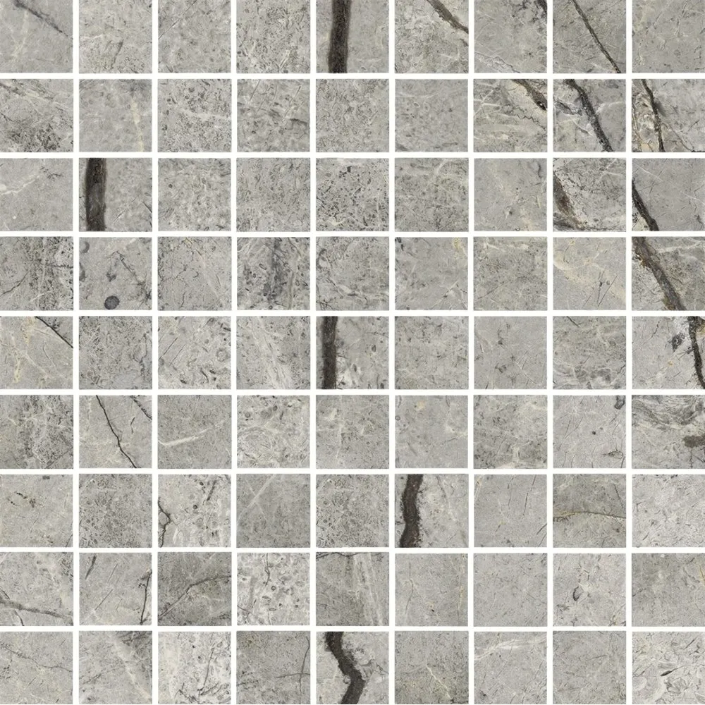 MARAZZI FLIESEN MYSTONE SILVER ROOT MOSAIK GREY NATURAL 30X30