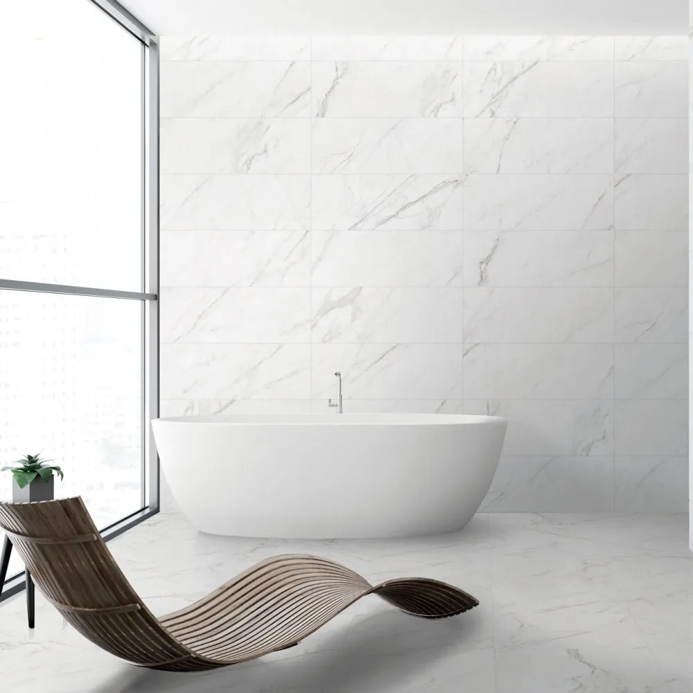 ITT CERAMIC FLIESEN PRESTIGE WHITE NATURAL REKTIFIZIERT 29,5X90