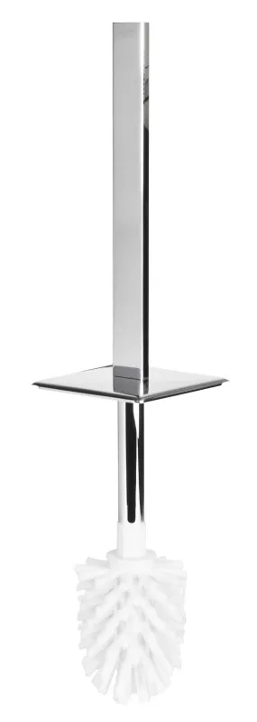 loft Bürstenkopf weiss mit Stiel und Deckel zu 0580 001 00, chrom