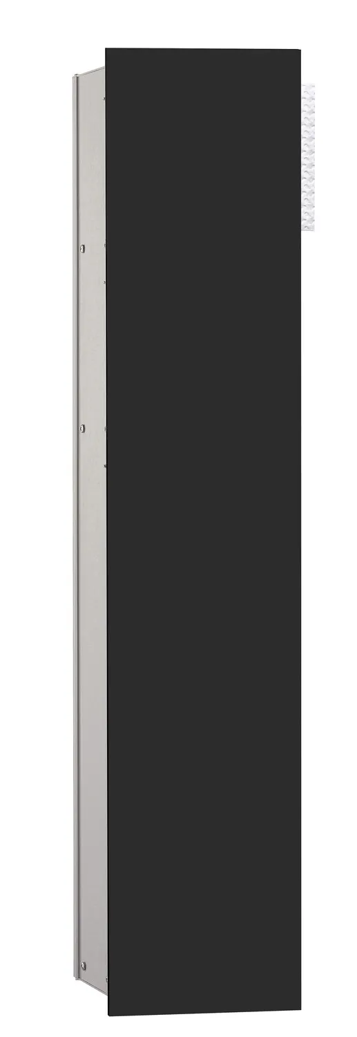 WC-Modul asis 2.0,Unterputz, 811 mm, Türanschlag links, 1-türigschwarz matt, ohne Einbaurahmen