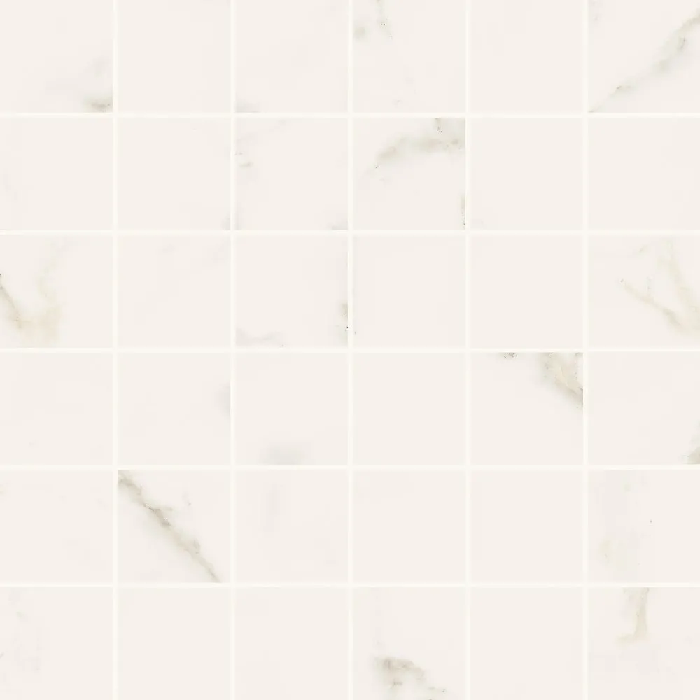 PANARIA FLIESEN TRILOGY MOSAIK CALACATTA WHITE LUX REKTIFIZIERT 29X29