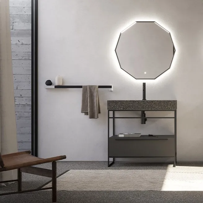 ARBI SKY 15 ALUMINIUM-MONOBLOCK MIT PLATTE, SOCKEL, SPIEGEL