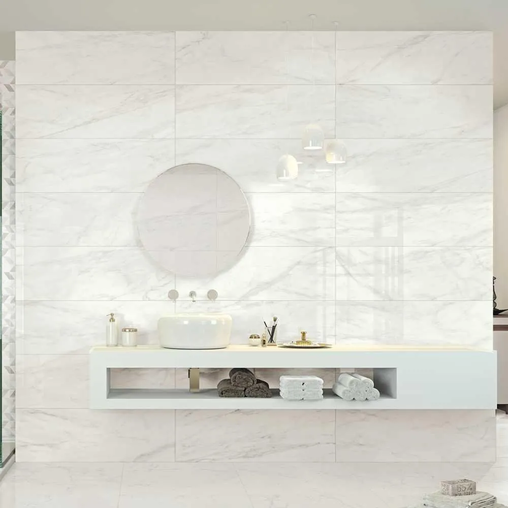 MARAZZI FLIESEN MARBLEPLAY WHITE LUX REKTIFIZIERT 30X90