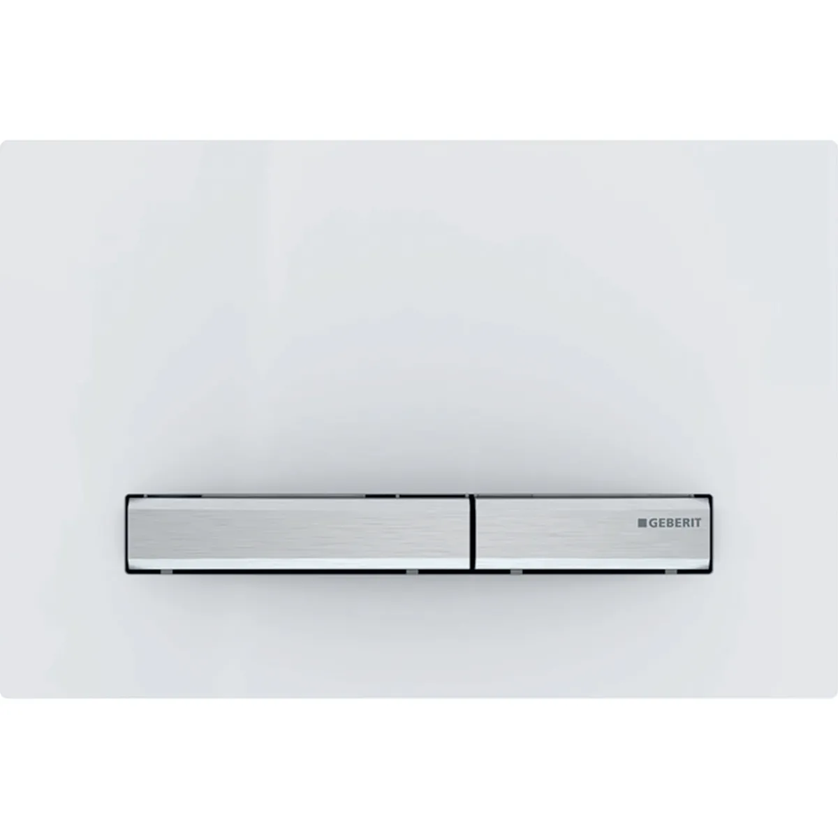 Sigma50 Betätigungsplatte für 2-Mengen-Spülung, Metallfarbe verchromt: verchromt, weiß