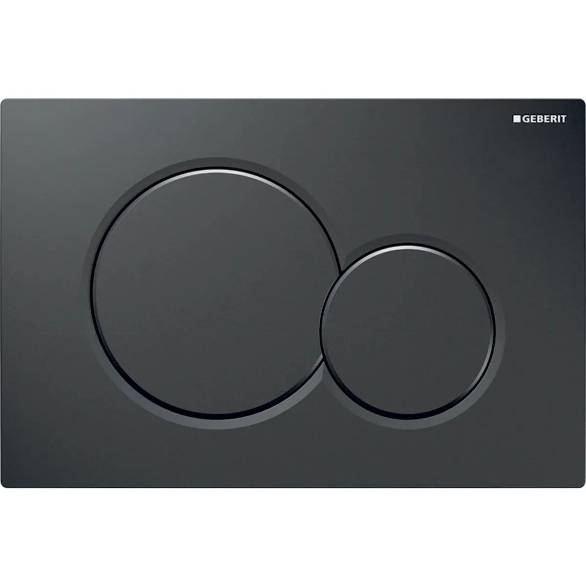 Sigma01 Betätigungsplatte für 2-Mengen-Spülung: schwarz GE115770DW5, Sonderpreis B-Ware