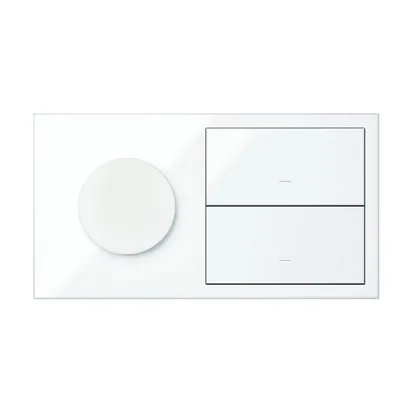 2-fach Panel IP44 1x Steckdose + 2x Wippe weiß Simon 100