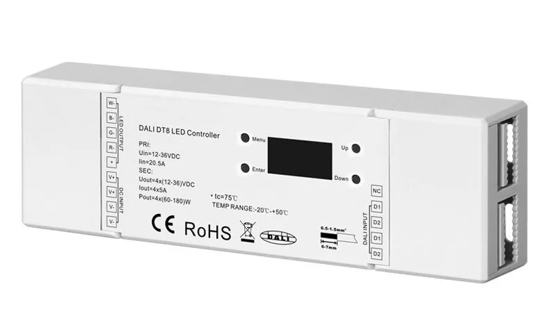 4x5A DT8 XY DALI RGBW Dimmer-Modul