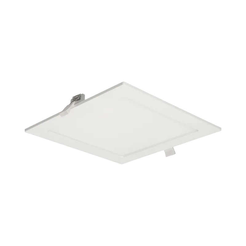 AKMAN LED 18W, Downlight, flächenbündig, quadratisch, 1600lm, 4000K, weiß, eingebautes LED-Netzteil