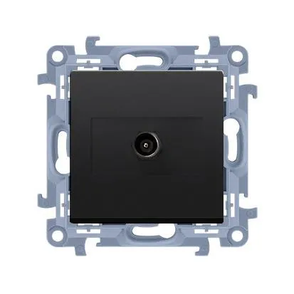 Antennendose TV End (Modul) Mattschwarz Simon 10